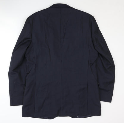 Pierre Cardin Men's Blue Blazer, Size 42, Striped