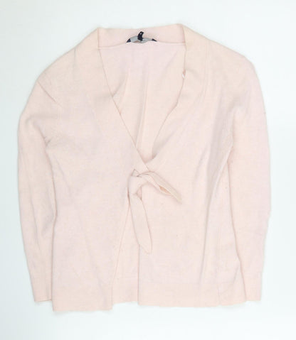 Womens UK Size S Jasper Conran Pink Wrap Jumper