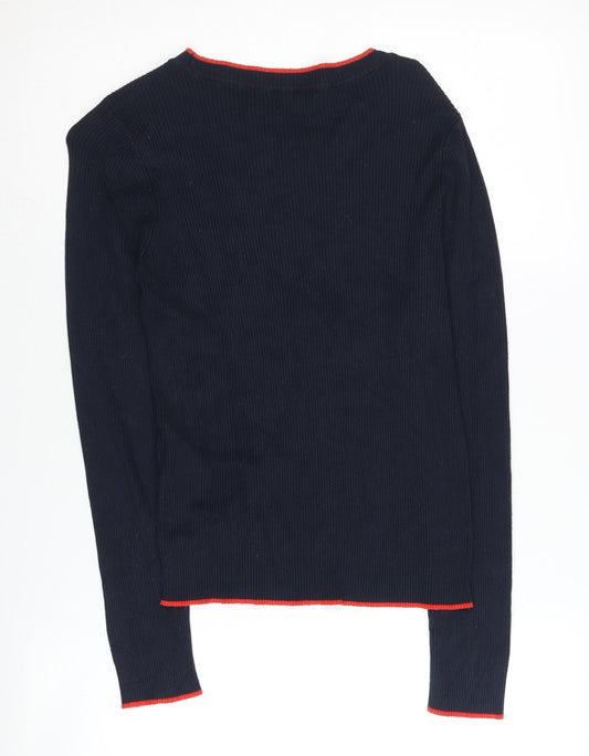 Womens UK Size L Jacqueline de Yong Black Pullover Jumper