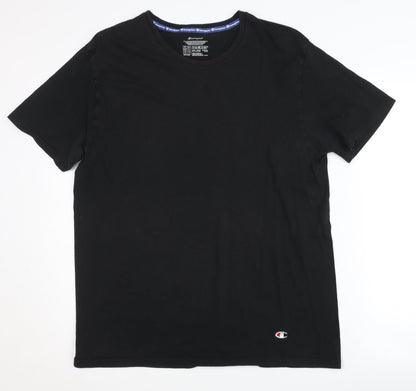 Mens UK Size XL Champion Black  T-Shirt