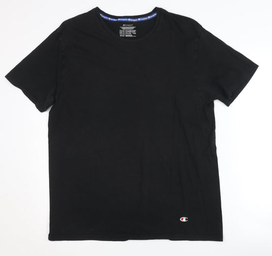 Mens UK Size XL Champion Black  T-Shirt