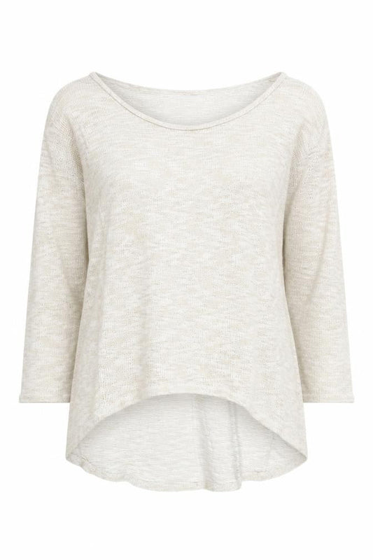 Front view of Miss Selfridge Women’s Ivory Jumper, size UK 10