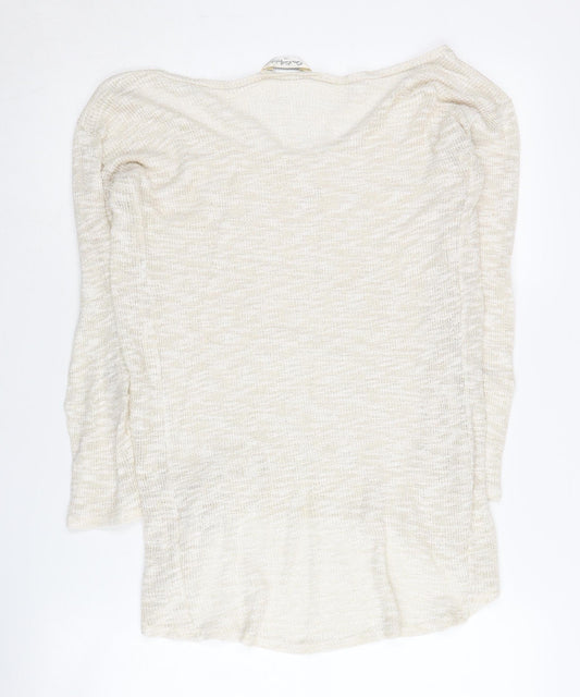 Womens UK Size 10 Miss Selfridge Ivory Pullover Jumper