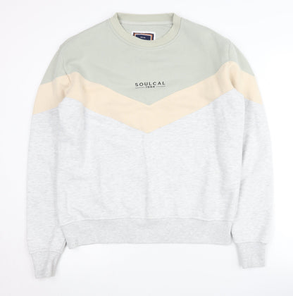 SoulCal Women's Grey Beige Pullover Sweatshirt Size 8
