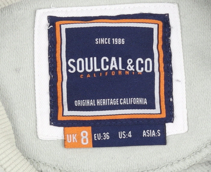 SoulCal Women's Grey Beige Pullover Sweatshirt Size 8