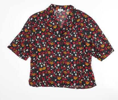Womens UK Size 16 Viyella Multicoloured Basic Blouse