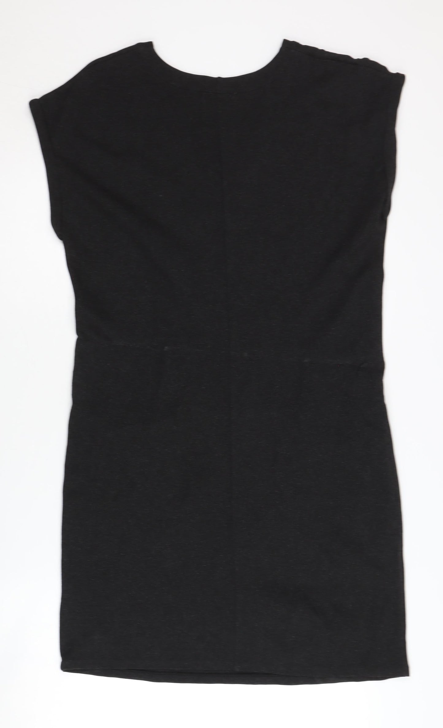 The White Company Women's Black V-Neck Dress Size 14