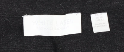 The White Company Women's Black V-Neck Dress Size 14