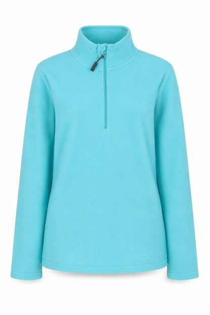 Peter Storm Women's Blue Fleece Pullover 1/4 Zip Sweatshirt Size 12