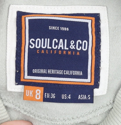 SoulCal Women's Sweatshirt Grey Beige Size 8