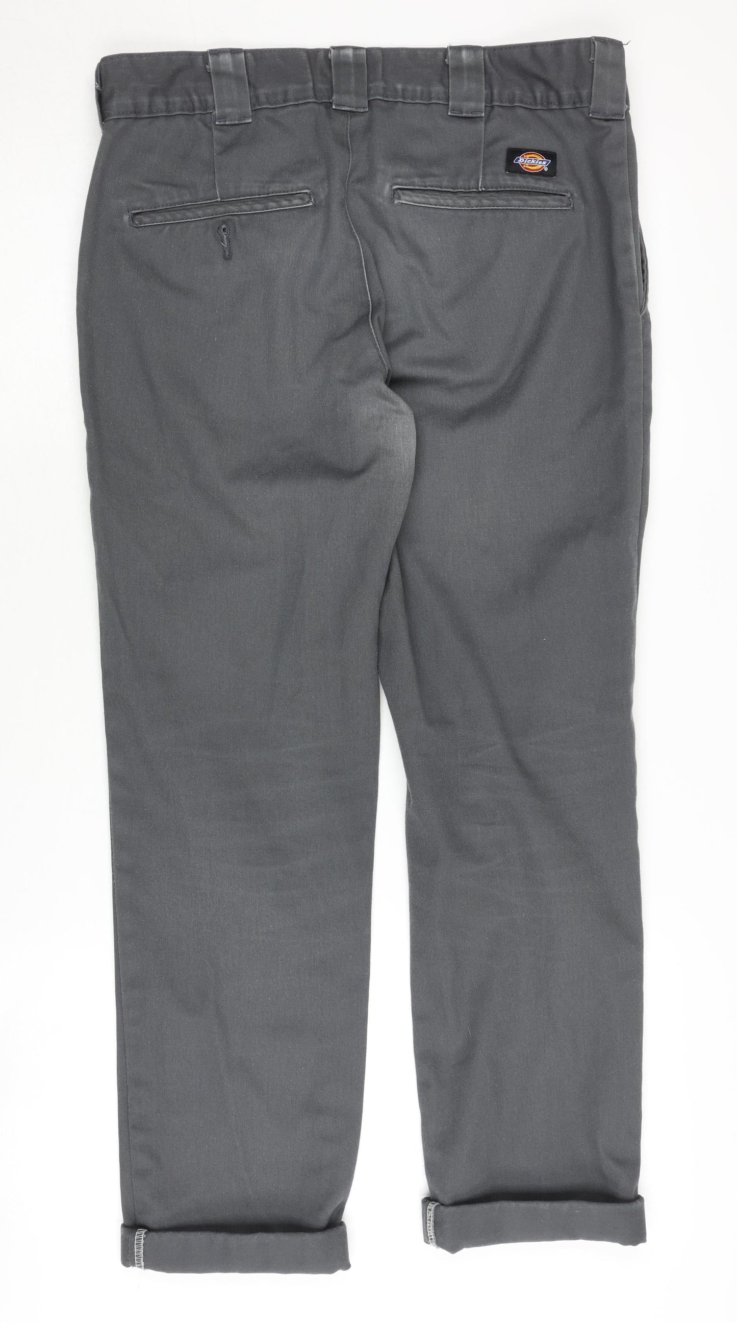 Dickies Men's Grey Chino Trousers, Slim Fit, Size 30