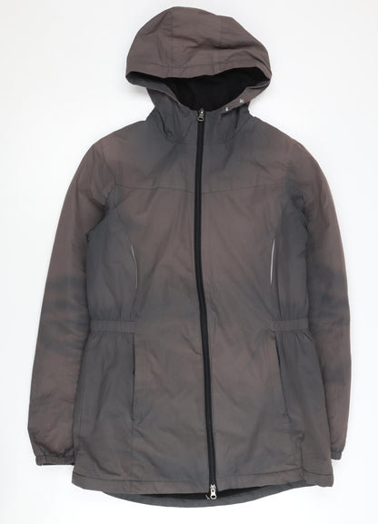 New Balance Women's Grey Hooded Jacket, Size S