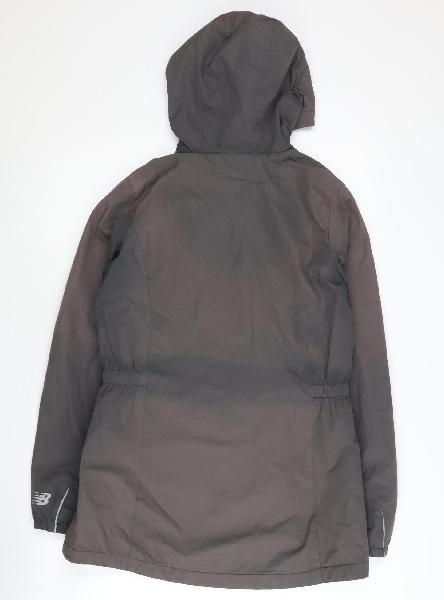 New Balance Women's Grey Hooded Jacket, Size S