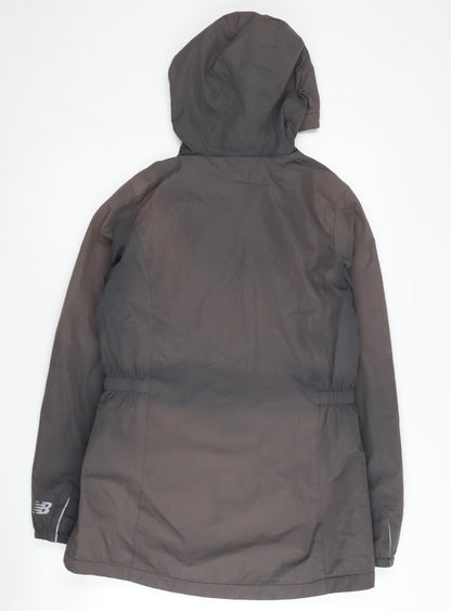 New Balance Women's Grey Hooded Jacket, Size S