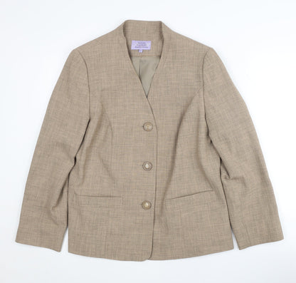 Honor Millburn Women’s Beige Suit Jacket Size 14