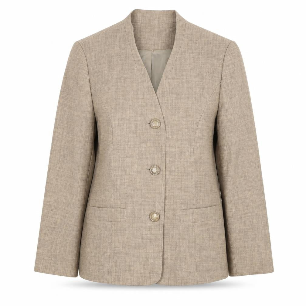 Womens UK Size 14 Honor Millburn Regular Beige Suit Jacket