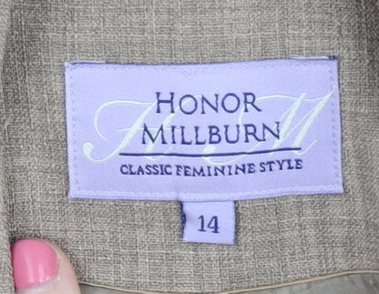 Honor Millburn Women’s Beige Suit Jacket Size 14