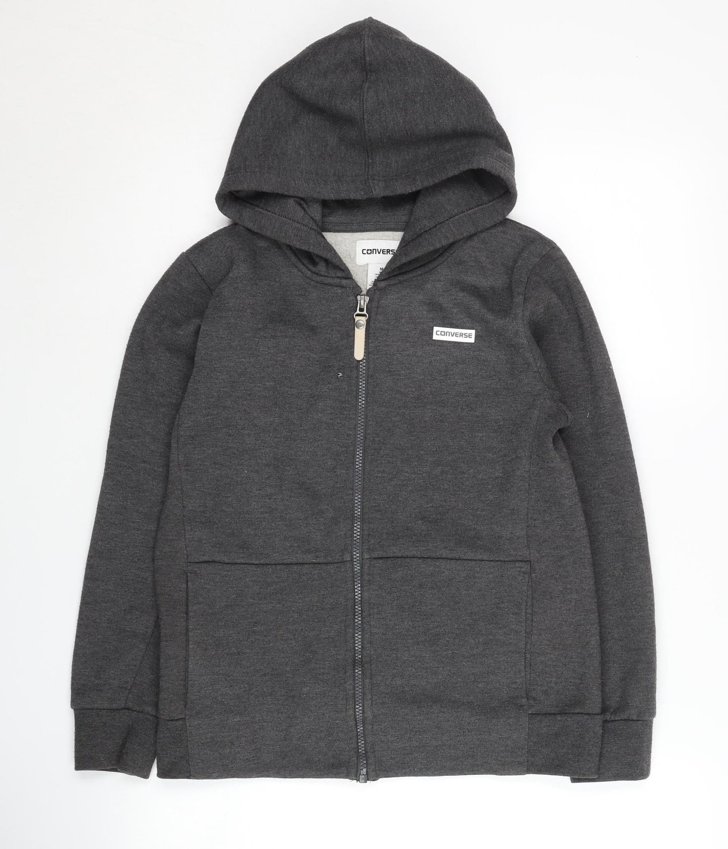 Converse Boys Grey Hoodie M Full Zip Casual