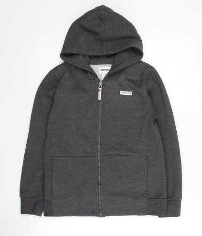 Converse Boys Grey Hoodie M Full Zip Casual