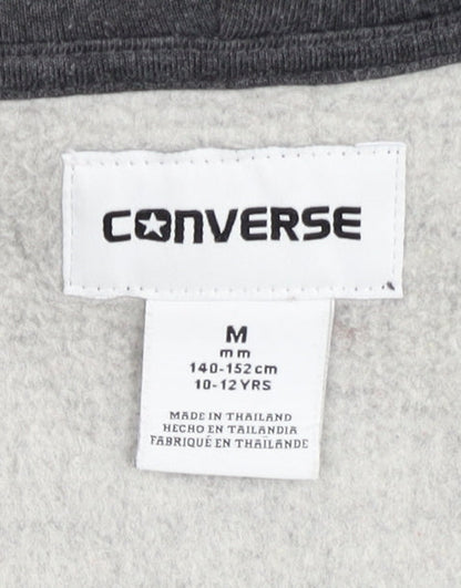 Converse Boys Grey Hoodie M Full Zip Casual