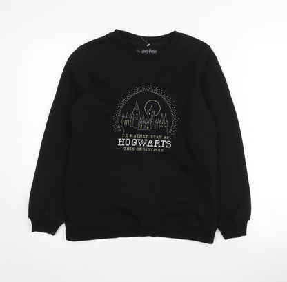 Harry Potter Boys Black Christmas Sweatshirt 11-12 Years