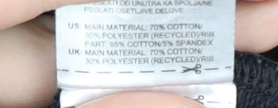 Adidas Women's Black Crew Neck Sweatshirt Size UK 8