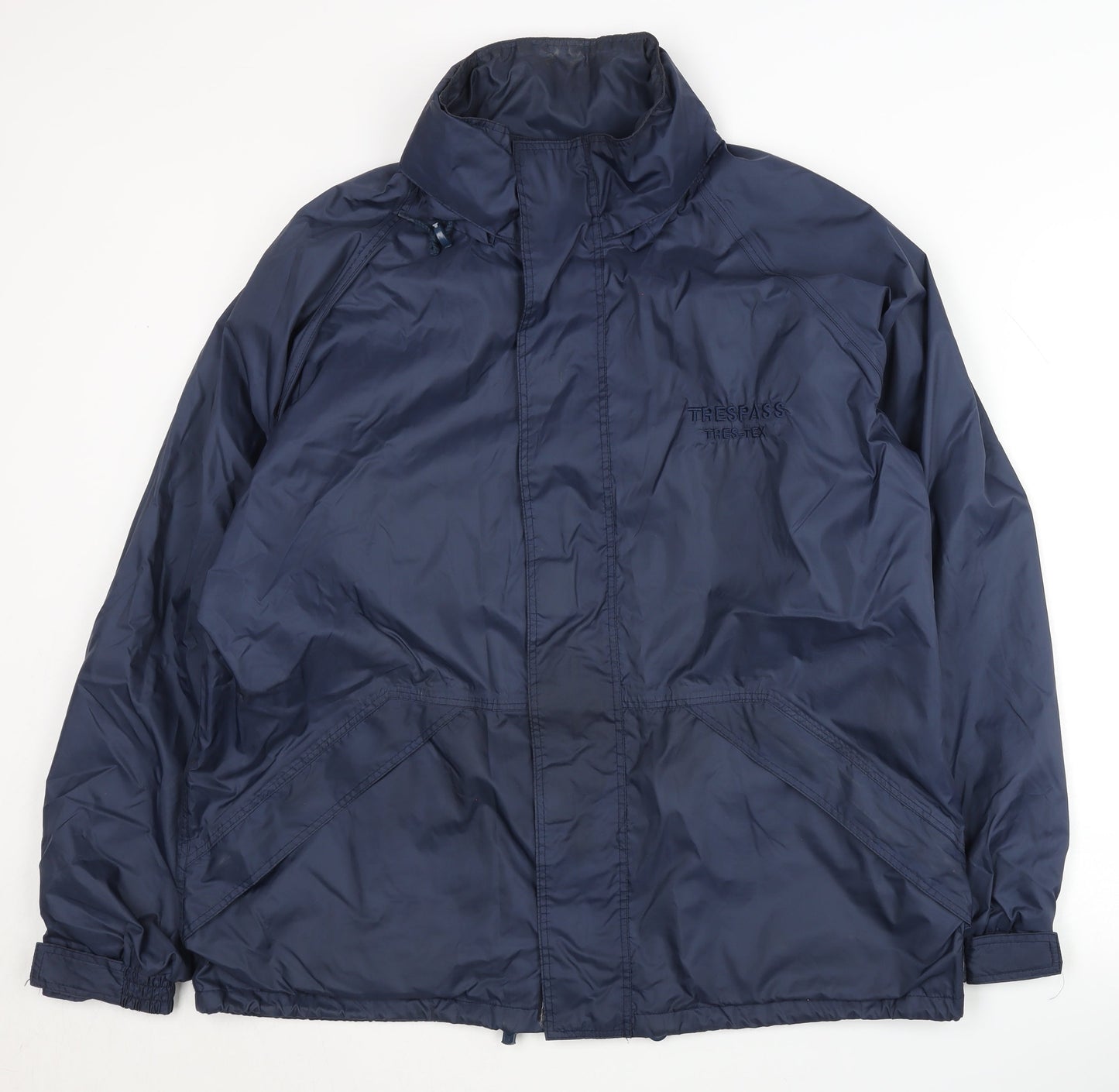 Mens UK Size S Trespass Blue Windbreaker Coat