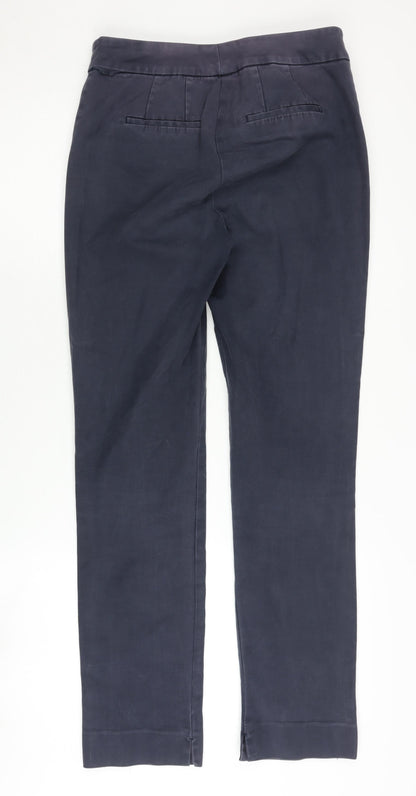 Boden Women's Blue Cotton Trousers, Size 10, Straight Leg
