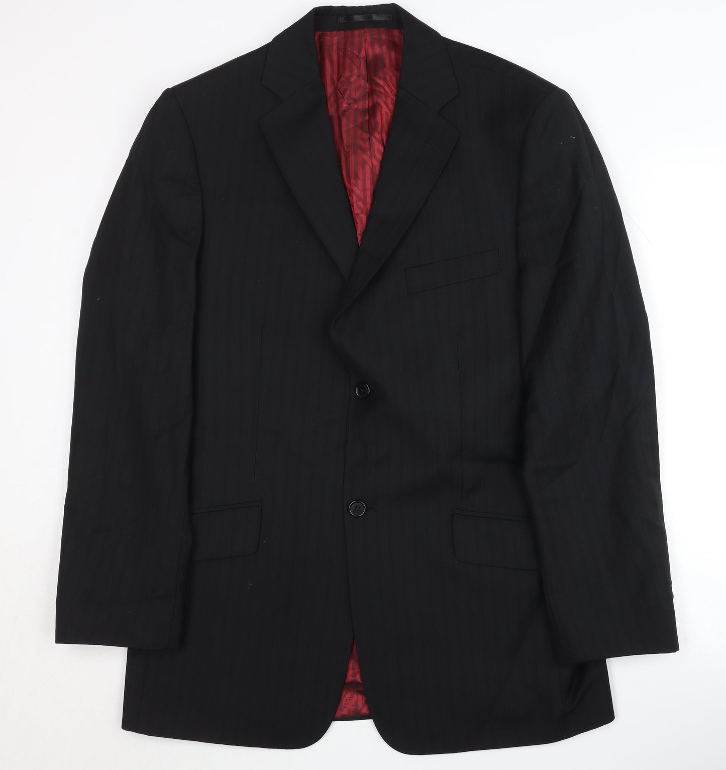 Mens UK Size 40 Ben Sherman Regular Black Suit Jacket