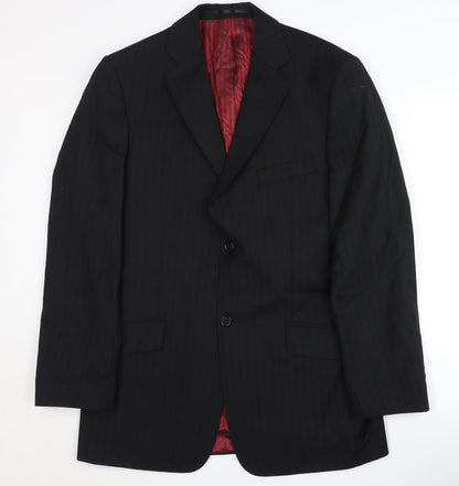 Mens UK Size 40 Ben Sherman Regular Black Suit Jacket