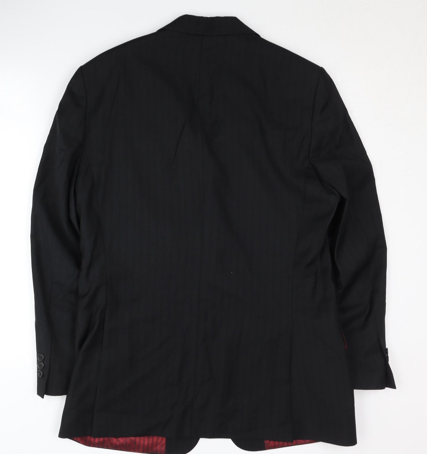 Mens UK Size 40 Ben Sherman Regular Black Suit Jacket