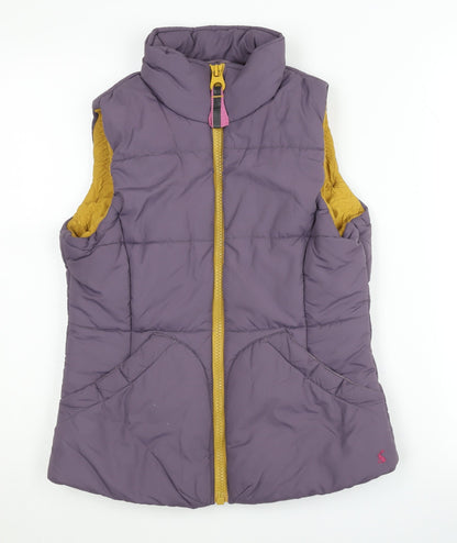 Womens UK Size 10 Joules Purple Puffer Jacket