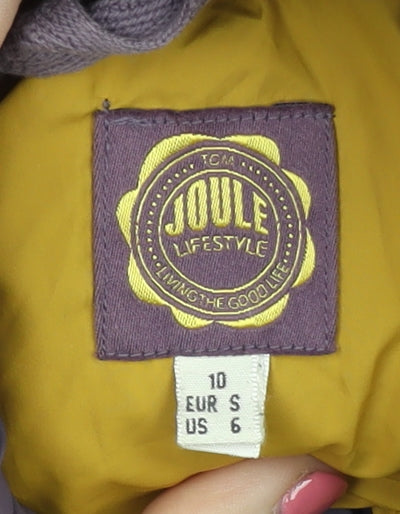 Womens UK Size 10 Joules Purple Puffer Jacket