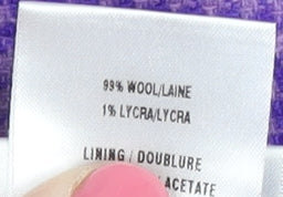 Eastex Women's Purple Check Pencil Skirt, Size 12