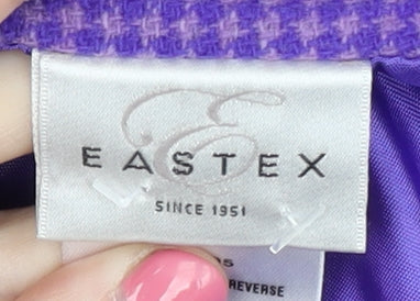 Eastex Women's Purple Check Pencil Skirt, Size 12