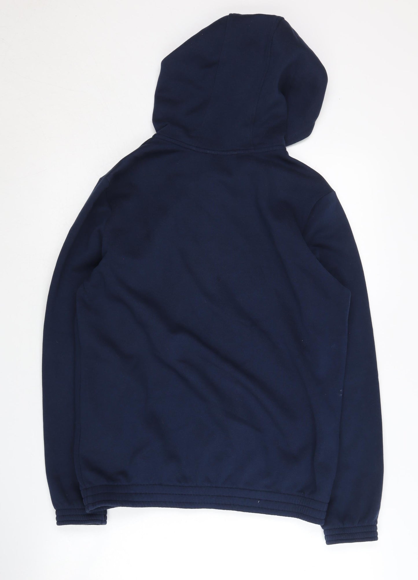 Adidas Boys' Blue Full Zip Hoodie, Age 13-14, Casual Wear