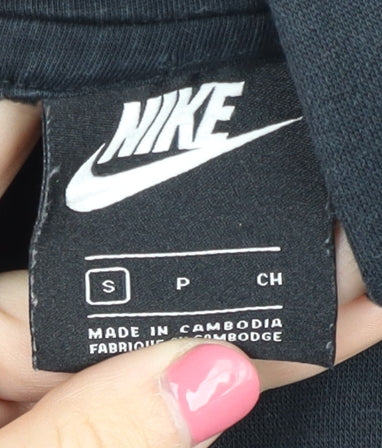 Mens UK Size S Nike Black Pullover Hoodie