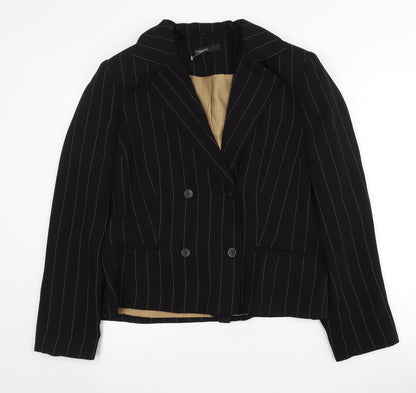 KappAhl Women’s Black Pinstripe Blazer Size 14