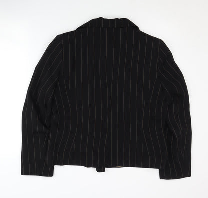 KappAhl Women’s Black Pinstripe Blazer Size 14