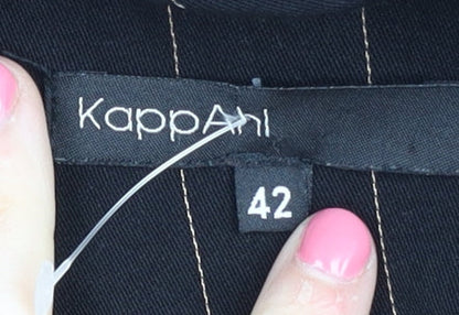 KappAhl Women’s Black Pinstripe Blazer Size 14
