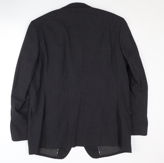 Mens UK Size 44 Jeff Banks Regular Grey Suit Jacket