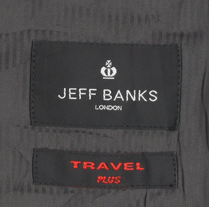 Mens UK Size 44 Jeff Banks Regular Grey Suit Jacket