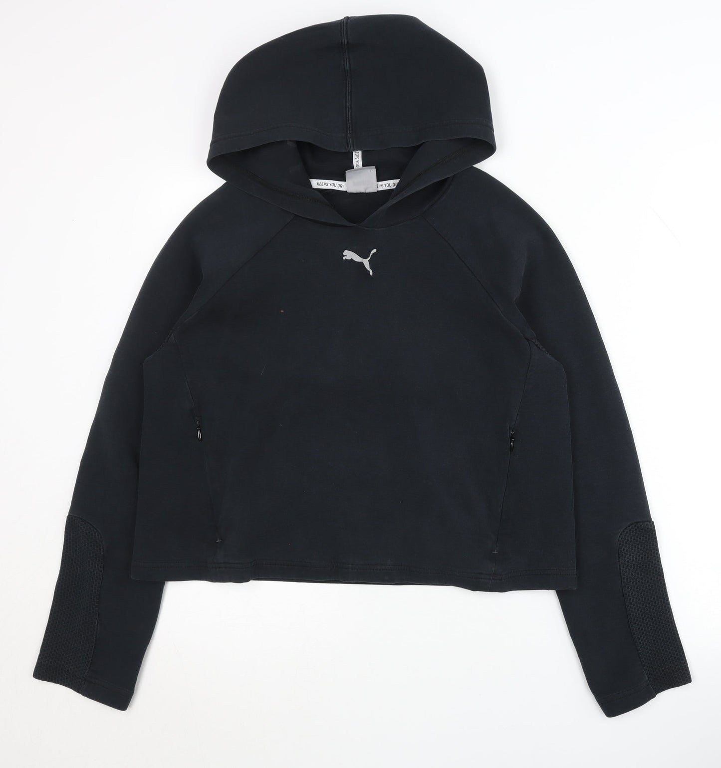 Puma Women's Black Medium Pullover Hoodie, Size 12