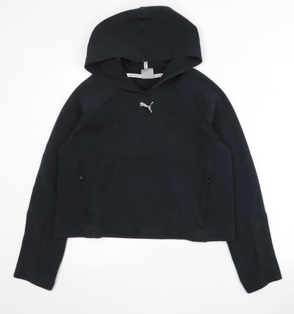 Puma Women's Black Medium Pullover Hoodie, Size 12