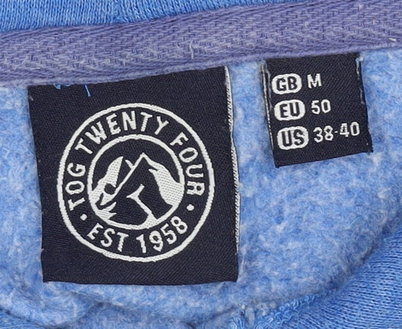 Mens UK Size M Tog Twenty Four Blue Pullover Hoodie