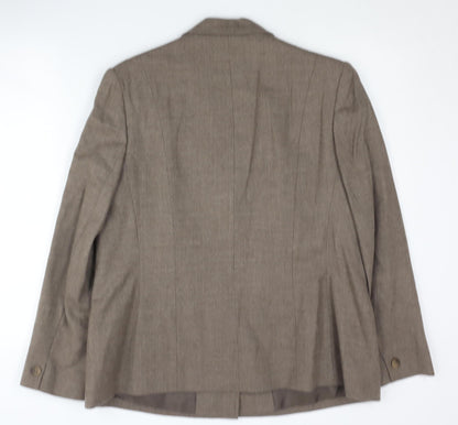 Eastex Women's Brown Blazer Size 16, Classic Two-Button