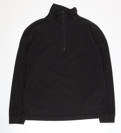 Trespass Men's Black 1/2 Zip Fleece Sweatshirt