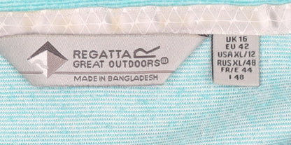Regatta Women's Blue Size 16 Sweatshirt Mock Neck