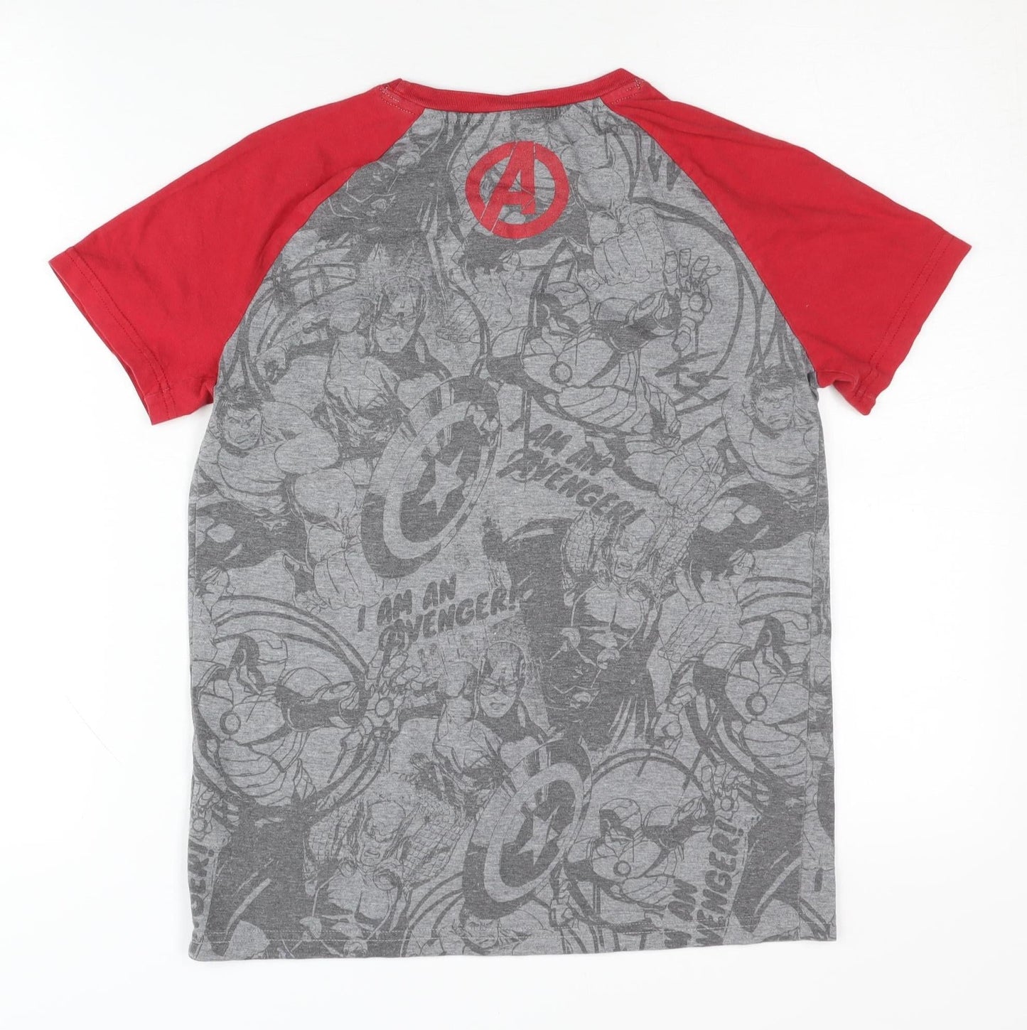 Marvel Boys Iron Man T-Shirt 11-12 Years Grey Red Sequin