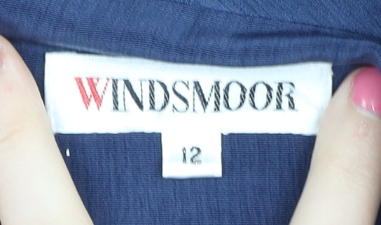 Windsmoor Women's Blue Blazer, Size 12, Single-Breasted